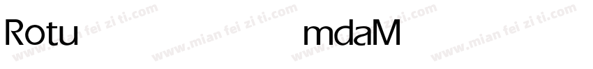 Rotumda Medium字体转换